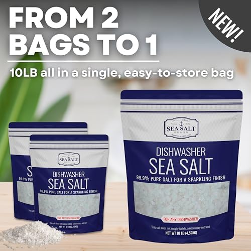 Sea Salt Superstore Dishwasher Salt, Natural Water Softener, 10 lb Bag - Image 5