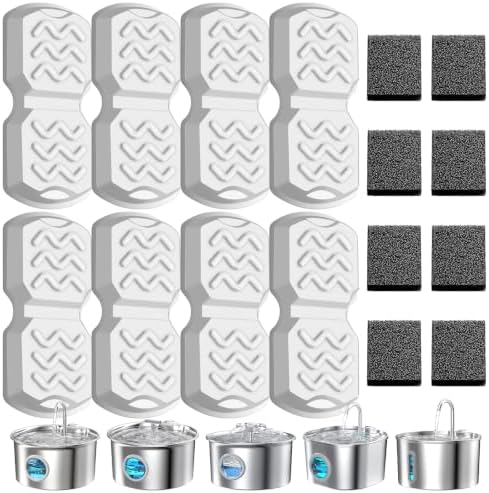 16Pcs Cat Water Fountain Filters Replacement by WEIKEY