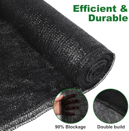winemana 120x6 FT Shade Cloth for Garden, Outdoor Mesh Tarp Plant Sun Shade - Image 7