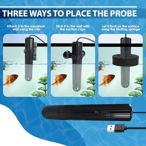 Smart Water Quality Tester Wireless WiFi Multi-Parameter Water Quality Meter for pH/ORP/TDS/EC/Salinity/SG/Temp Monitoring Real-Time Alerts with App Connection for Aquarium, Saltwater Nano Fish Tank - Image 6