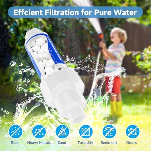 2 Pieces Calcium Inhibitor Filter for 3/4" Standard Garden Hose and Faucets - Image 6