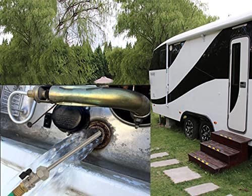 All Metal RV Water Heater Tank Rinser | RV hot water tank flush wand | Cleanses and Removes Sediment from the Bottom of RV Water Heater |Extends Life of RV Water Heater (17 inch) - Image 4