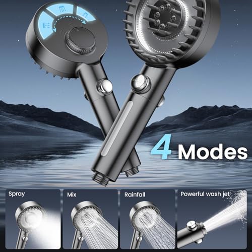 Filtered Shower Head with Handheld, High Pressure Showerhead with Filters - Image 5