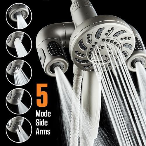 AquaDance High Pressure 156-mode Handheld Shower Head Combo with Hydro Arms - Image 5
