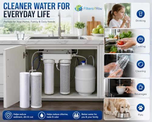 CFS Reverse Osmosis Water Filter Kit 10" Sediment Carbon 1 Set - Image 3