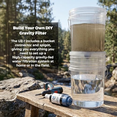Uzima UZ-1 Water Filter Cartridge Replacement | Gravity Water Filter for UZ-2, UZ-BP, D-Prep | 0.1 Micron Standalone Purifier for Emergency, Survival, Camping, Bug Out Bag - Image 6