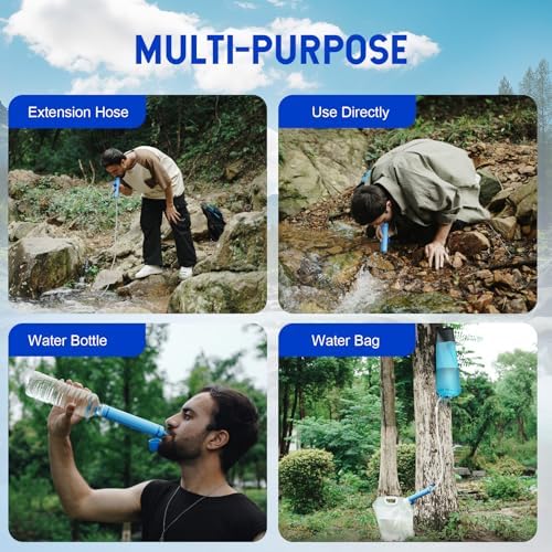 Greeshow Original Replace Filter Cartridge, Ultrafiltration Membranes and Activated Carbon for GS-28H1 Portable Water Filter Straw, 3 Pack - Image 6