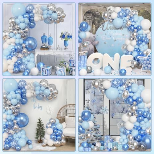 Amandir 153pcs Blue White Balloon Arch Garland Kit Different Sizes - Image 6