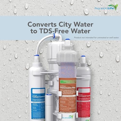 Aquatic Life RO Buddie 4-Stage Aquarium Water Filter System, Reverse Osmosis RO/DI Filtration Unit for Fish Tank, Fountains, and More, 50 GPD (Gallons Per Day) (Pack of 2) - Image 3