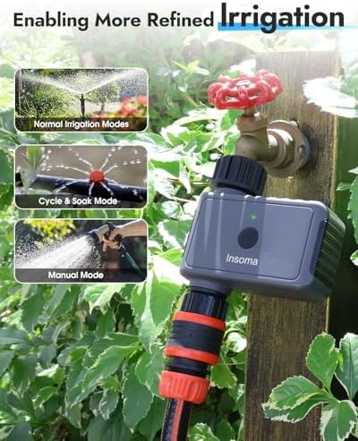 WiFi Sprinkler Timer, WiFi Water Timer for Garden, Smart Hose Timers with Hub Support 2.4GHz, App/Voice Control Work with Alexa & Google Assistant, Rain Delay & Manual Watering,for Yard Lawn Plant - Image 4