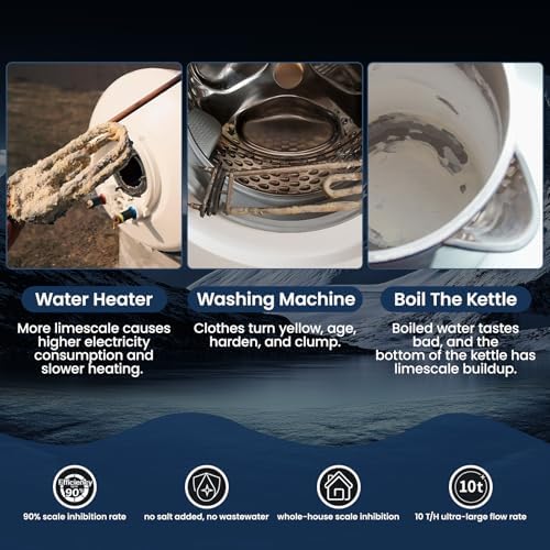 Salt-Free Water Descaler Sysrem – Central Whole-House Water Softener, 3/4" NPT, Polarization System, Prevents Scale Without Salt or Chemicals - Image 5