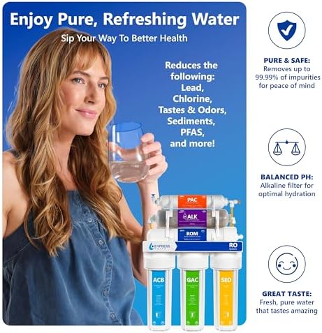 Express Water ROALK10D, 10-Stage Under Sink RO System, Alkaline, 100 GPD - Image 3