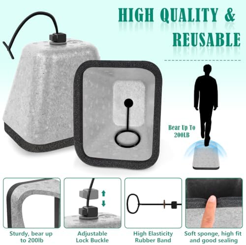 2 Pack Outdoor Faucet Covers for Winter, Heavy Duty Faucet Spigot Covers - Image 3