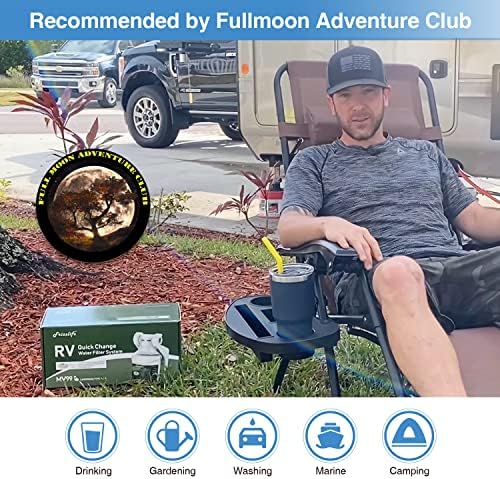 FRIZZLIFE RV Water Filter-NSF/ANSI 53&42 Certified Inline Hose Filter for RV-0.5 Micron High Water Pressure, Reduce Chlorine, Lead, Heavy Metals, Odors - for Marine, Camper, Garden, MV99 - Image 6