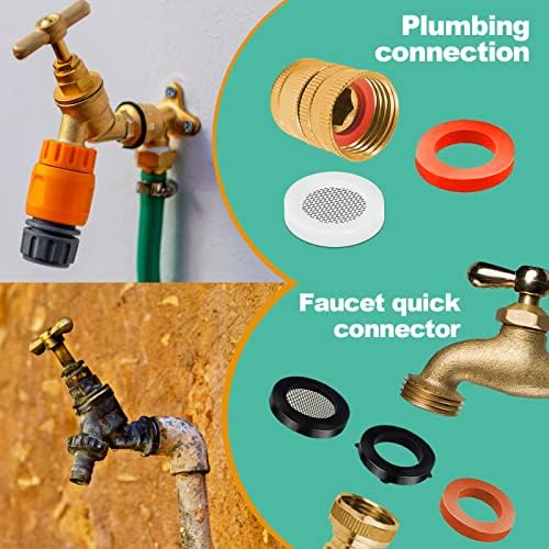 XBVV 32 Size 258 PC Faucet and Plumbing Rubber Washers Assortment Kit for Assorted Garden Hose Valve Spigot Adapter Splitter Outdoor Faucet Bibb Shower Hose Gasket Repair - Image 3