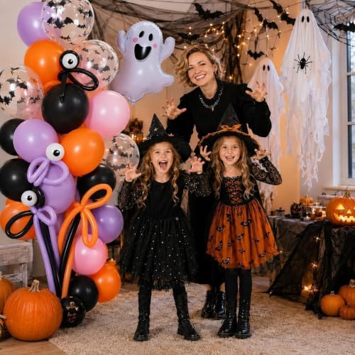 Halloween Balloon Garland Arch Kit Pink Spooky One 1st Birthday Decorations - Image 6