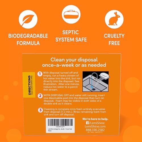 Lemi Shine Natural Foaming Garbage Disposal Cleaner - 16.92oz (16 Pack) - Image 6