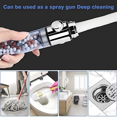 High Pressure Shower Head with Hose, REHAVE Water Saving RV Handheld Shower Head, Shower Sprayer, 3 Mode, Handheld Spray Showerheads for Dry Skin Hair Loss, Purifying Filtration Mineral Stone Beads - Image 7