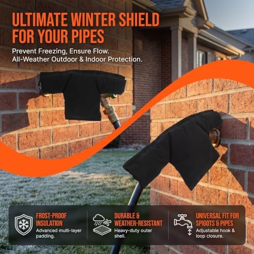 2pcs Tap Insulating Cover, Weatherproof Plumbing Protection - Image 3