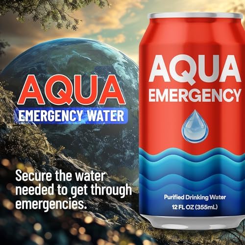 Aqua Emergency Water for Drinking, 50-Year Shelf-Life Emergency Preparedness Survival Water Supply 12oz (24 Pack) - Image 2
