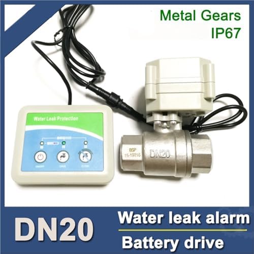 Water Leak Controller with SS304 3/4" Electric Valve, Smart Home Water Leak Alarm Shut off Valve Automatically - Image 2