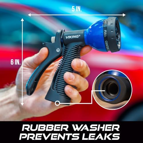 VIKING Garden Hose Nozzle with 8 Spray Patterns for Washing Cars - Image 6
