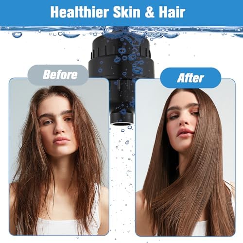 20 Stage Shower Filter for Hard Water - 2 Pack High Output Showerhead Water Filter Set with 2 Replacement Cartridges, Removes Chlorine & Heavy Metals, Fits Any Standard Shower Head Matte Black - Image 6