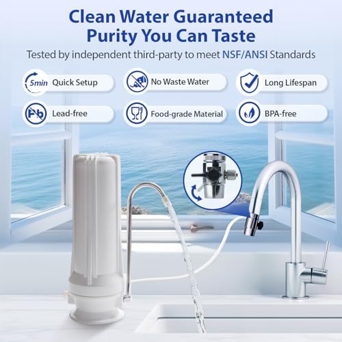 iSpring CKC1-NC Chloramine Removal Water Filter for Sink Faucet, 10000 Gal - Image 4