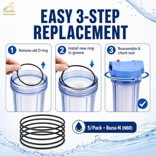 151120 o-Ring for Pentek Water Filter Housing （5 Pack） - Image 5