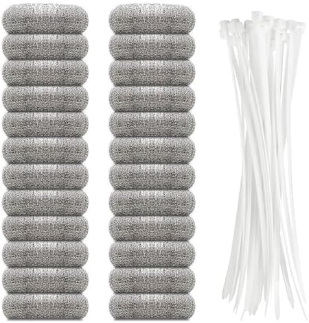 Washing Machine Lint Traps, Stainless Steel Laundry Hose Filters, 24 Pack by SUNHEYHK