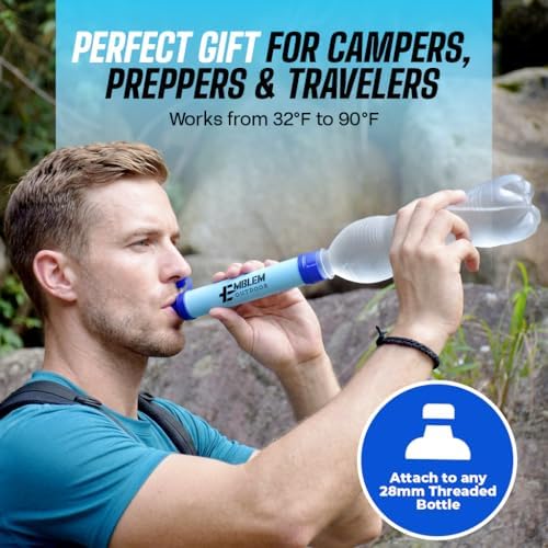 Portable Water Filter Straw 2-Pack for Camping & Emergency Prep - Image 7