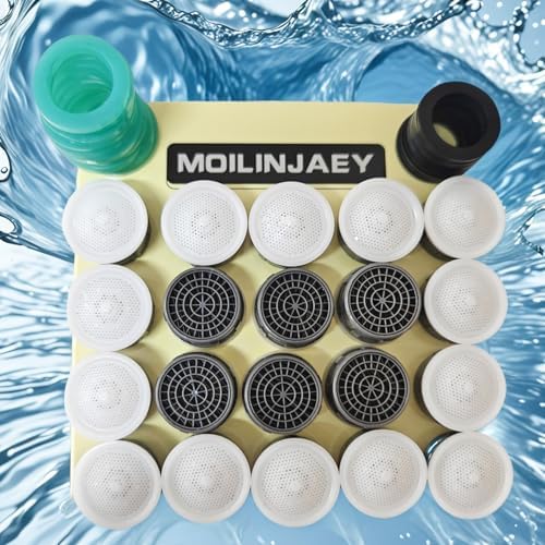 Faucet Aerator 2.2GPM Flow Limiter Insert Faucet Aerator Replacement Part Used for Bathroom or Kitchen Sink Faucet Filter Suitable for Internal and External Thread Faucet Aerators (20 PCS) - Image 5