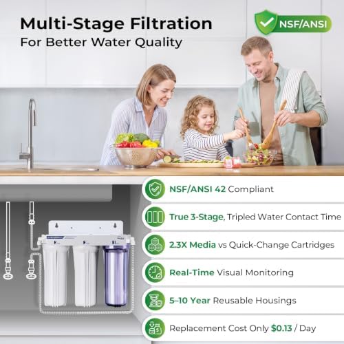 iSpring US31KF-NC 3-Stage Chloramine Removal Under-Sink Water Filter System - Image 2