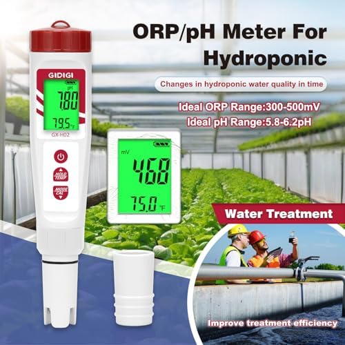 Water pH Tester, 4 in 1 pH H2 ORP ppm Meter for Water - Image 5