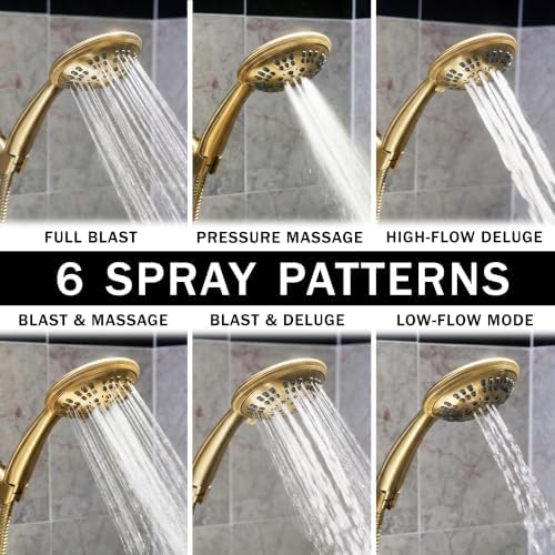 Aqua Elegante Luxury Handheld Shower Kit - 1.8 GPM - Polished Brass - Image 2