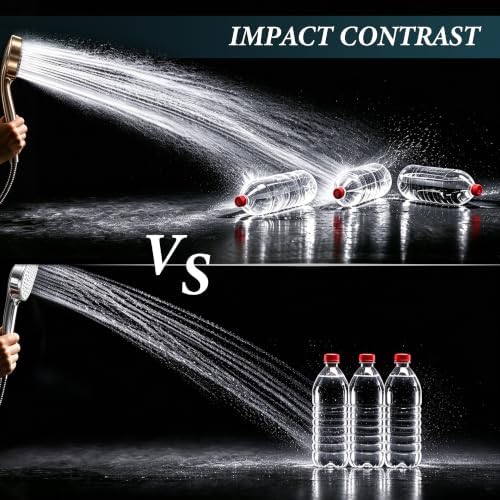 YOO.MEE High Pressure Handheld Shower Head, Power Boost Resists Low Flow - Image 4