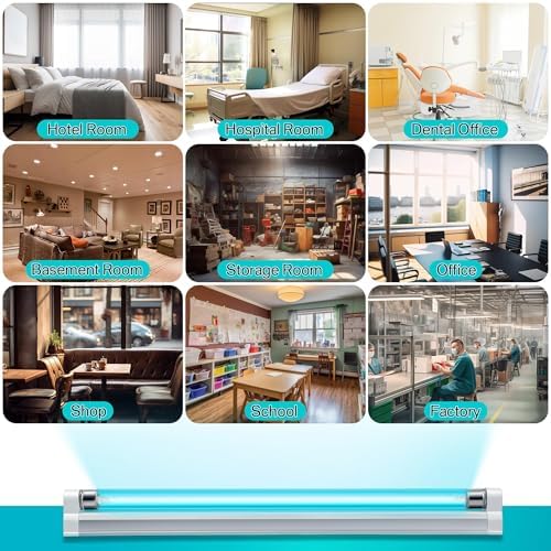 2 Pack 6W UVC Light with Ozone, for Shoes Closet Cabinet Bathroom - Image 6