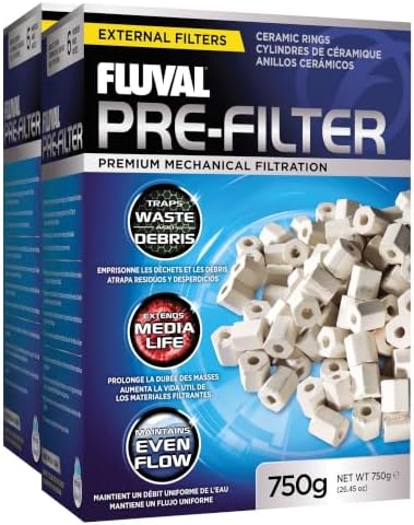 Fluval Pre-Filter Media - 750 grams/26.45 Ounces (Pack of 2) by Fluval