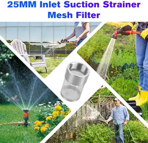 Garden Hose Strainer - 25MM Inlet Suction Strainer Mesh Filter Compatible with Livewell Pump Hose Water Filter for Irrigation Garden High Pressure Washer - 2 Pack - Image 7