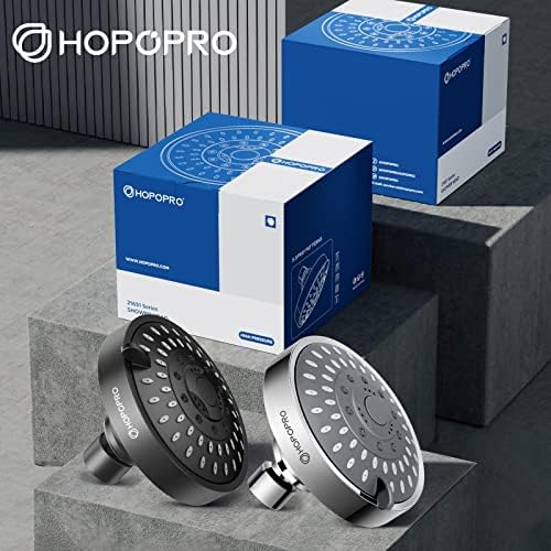 High Pressure Shower Head, HOPOPRO 5-Mode Fixed Showerhead, NBC Recommended - Image 6