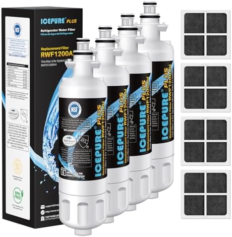 ICEPURE PLUS 9690 NSF/ANSI 53 &42 Filter Compatible with LG LT700P,4 Combo by ICEPURE