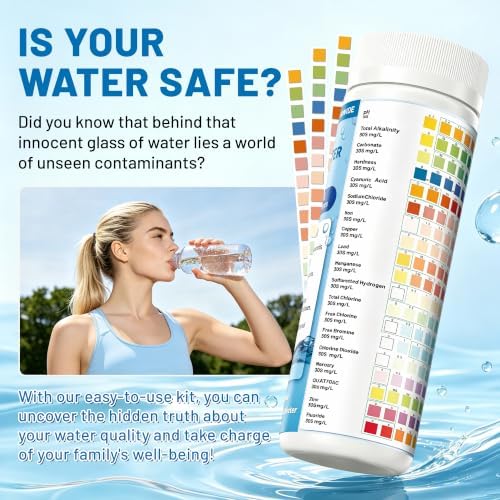 25-in-1 Drinking Water Test Kit, 155 Strips + 2 Bacteria Tests - Image 4