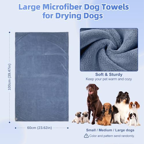 Dog Washing Hose Attachment with Dog Towels for Drying Dogs Large, Bathtub Faucet Sprayer Attachment with Long Hose, Pup Sprayer for Tub Faucet, Indoor Dog Wash Shower Attachment - Image 4