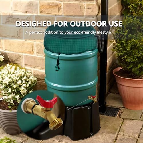Solid Brass Rain Barrel Spigot Kit with Bulkhead Fitting & Valve - Image 4