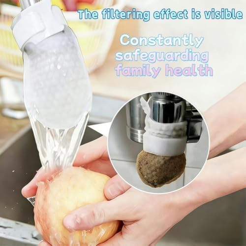 100pc*1000 Mesh Universal Faucet Filter Bag, Water Filter for Sink Faucet, Food Grade Non-Woven Replaceable Sleeve to Remove Limescale Sand Rust for Kitchen Bathroom - Image 6