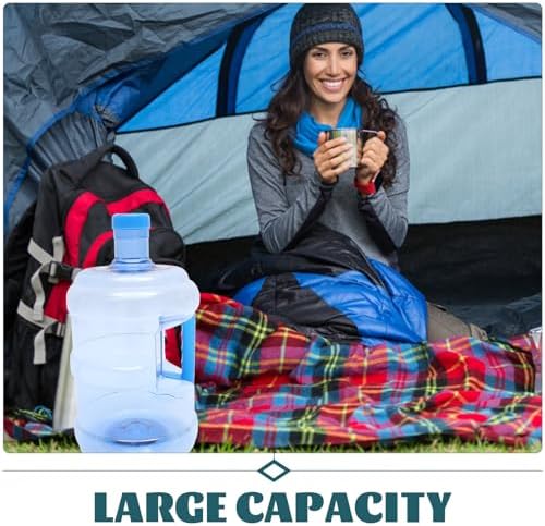 Milisten 2 Gallon Water Bucket: 7.5 Liters Plastic Portable Water Jug with Screw Cap and Handle, Large Capacity Pitcher Container Bottle for Home Outdoor Activities and Camping Supplies - Image 3