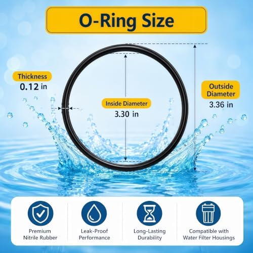 6 Pack WS03X10038 Water Filter Housing O-Ring Gasket for GE GXWH20F - Image 3
