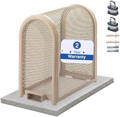 Premium Backflow Preventer Security Cage with Locks and Anchors, Small by GuardianEnclosures