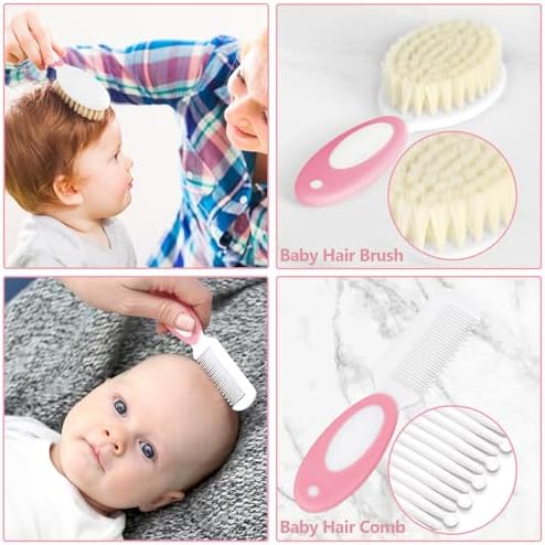 Baby Healthcare and Grooming Kit for Newborn Kids, 31PCS Upgraded Safety Baby Care Kit, Newborn Nursery Health Care Set, Baby Care Products (Pink（31PCS) - Image 3