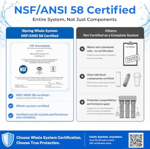 iSpring RO500AK-ORB RO System, NSF/ANSI 58 Certified, 500 GPD with Alkaline - Image 2